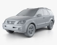 Kia Sorento EX 2002 3d model clay render