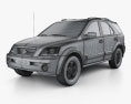 Kia Sorento EX US-spec 2002 3d model wire render