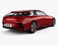 Kia Proceed 2018 3D-Modell Rückansicht