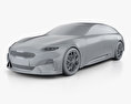 Kia Proceed 2018 3D 모델  clay render