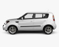 Kia Soul with HQ interior 2013 3d model side view