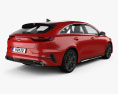 Kia Ceed Pro GT-Line 2021 3D-Modell Rückansicht
