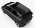 Kia Picanto Comfort Plus con interni 2021 Modello 3D vista dall'alto
