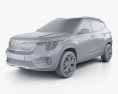 Kia SP Signature 2020 Modello 3D clay render