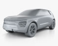Kia HabaNiro 2020 3d model clay render