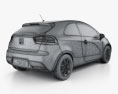 Kia Rio 3 porte 2017 Modello 3D