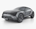Kia Futuron 2023 3D 모델  wire render