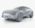 Kia Futuron 2023 3D модель clay render