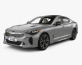 Kia Stinger GT with HQ interior and engine 2020 3d model