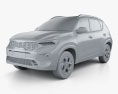 Kia Sonet GT-Line 2023 3Dモデル clay render