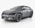 Kia EV6 GT 2024 3D модель wire render