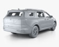 Kia Carnival з детальним інтер'єром та двигуном 2023 3D модель