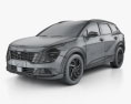 Kia Sportage 2022 3D-Modell wire render