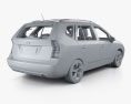 Kia Carens з детальним інтер'єром 2010 3D модель