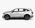 Kia Sorento EcoHybrid with HQ interior and engine 2020 3d model side view