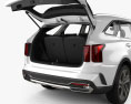 Kia Sorento EcoHybrid с детальным интерьером и двигателем 2020 3D модель