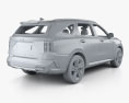 Kia Sorento EcoHybrid con interior y motor 2020 Modelo 3D