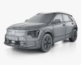 Kia Niro EV 2024 3d model wire render