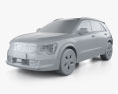 Kia Niro EV 2024 Modello 3D clay render
