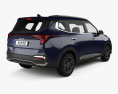Kia Carens 2024 3d model back view