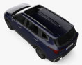 Kia Carens 2024 3D 모델  top view