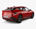 Kia EV6 GT-Line з детальним інтер'єром 2024 3D модель back view