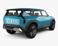 Kia EV9 concept 2022 3D模型 后视图