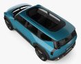 Kia EV9 concept 2022 3D-Modell Draufsicht