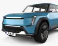 Kia EV9 インテリアと 2022 3Dモデル