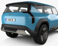 Kia EV9 з детальним інтер'єром 2022 3D модель