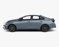 Kia Forte GT with HQ interior 2024 3d model side view