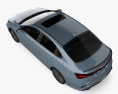 Kia Forte GT з детальним інтер'єром 2024 3D модель top view