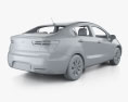 Kia Rio Седан з детальним інтер'єром 2015 3D модель