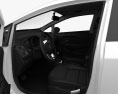 Kia Rio sedan com interior 2015 Modelo 3d assentos