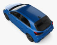 Kia Rio hatchback GT Line 2023 Modelo 3D vista superior