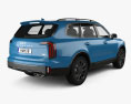 Kia Telluride X-Pro 2024 Modello 3D vista posteriore