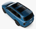 Kia Telluride X-Pro 2024 3D-Modell Draufsicht