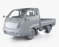 Kia Bongo Pickup インテリアと とエンジン 2004 3Dモデル clay render
