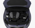 Kia Cadenza インテリアと とエンジン 2014 3Dモデル front view