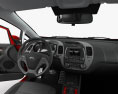 Kia K3 Berlina con interni e motore 2016 Modello 3D dashboard