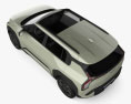 Kia EV3 GT-Line 2024 3D模型 顶视图