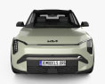 Kia EV3 GT-Line 2024 3D 모델  front view