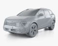 Kia Sportage X-Line 2022 3D模型 clay render