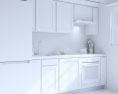 Tradition Gray Kitchen Design Small 3Dモデル