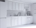 Tradition Gray Kitchen Design Medium 3D-Modell