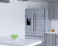 Tradition Gray Kitchen Design Big Modèle 3d