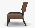 Beige Microfiber Chair - Allen Park 3d model
