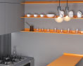 Venice Micro Contemporary Kitchen Design Small Modèle 3d