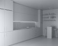Venice Micro Contemporary Kitchen Design Big 3D-Modell