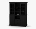Buffet and Hutch in Ebony - Arts and Crafts 3D 모델 